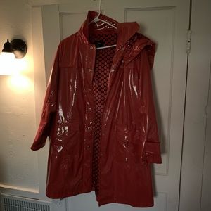 Red Rain Jacket. Size Small